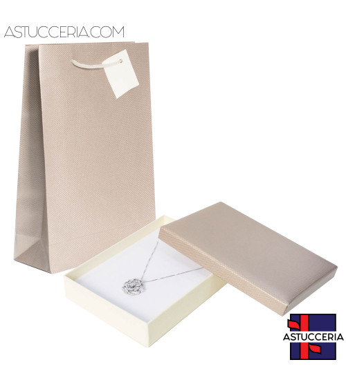 Astuccio In Cartoncino Linea BRINDISI 130x180x38mm 6 pezzi   Shopper Rose