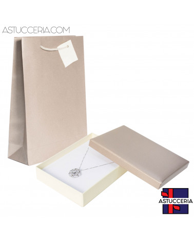 Astuccio In Cartoncino Linea BRINDISI 130x180x38mm 6 pezzi + Shopper Rose'