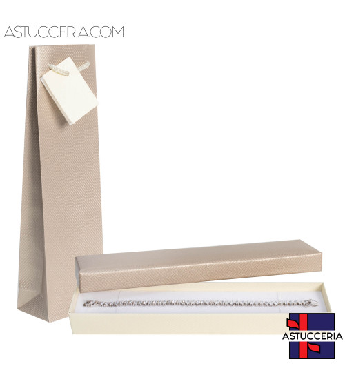 Astuccio In Cartoncino Linea BRINDISI 215x45x30mm 12 pezzi   Shopper Rose