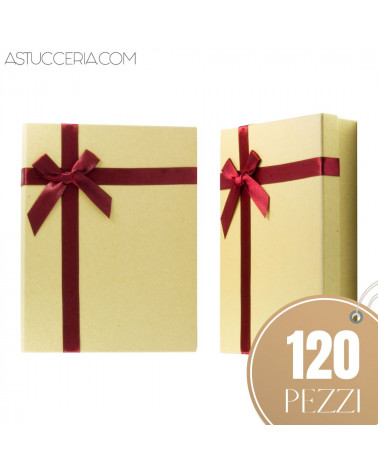 Astuccio In Cartoncino Linea KRAFT 130x180x35mm 120 pezzi Rosso LOTTO STOCK