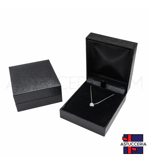 Astucci Per Gioielli Linea ROMA 70x100x32mm 12 pezzi Collana Nero