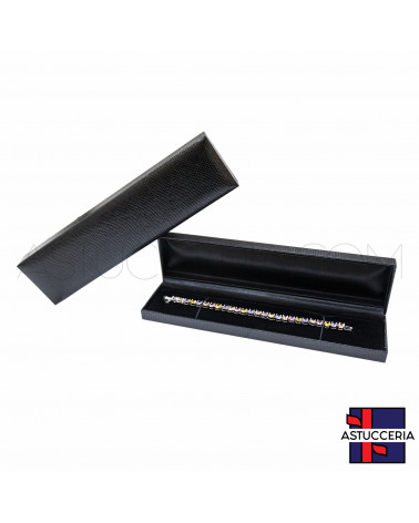 Astucci Per Gioielli Linea ROMA 225x50x25mm 12 pezzi Bracciale Nero
