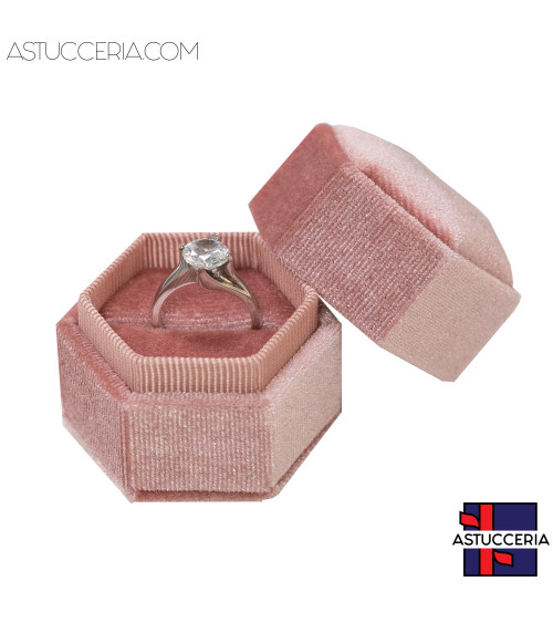 Astucci Per Gioielli Linea BON BON 50x43x50mm 12 pezzi Anello Rosa