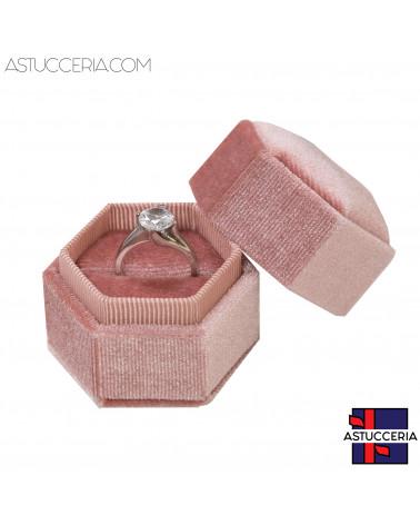 Astucci Per Gioielli Linea BON BON 50x43x50mm 12 pezzi Anello Rosa