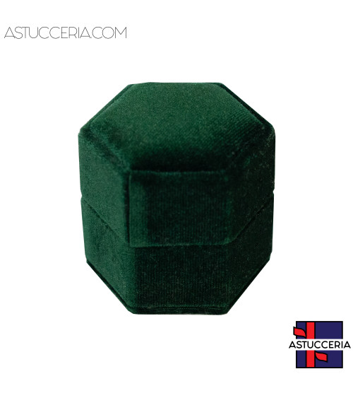 Astucci Per Gioielli Linea BON BON 50x43x50mm 12 pezzi Anello Verde Smeraldo