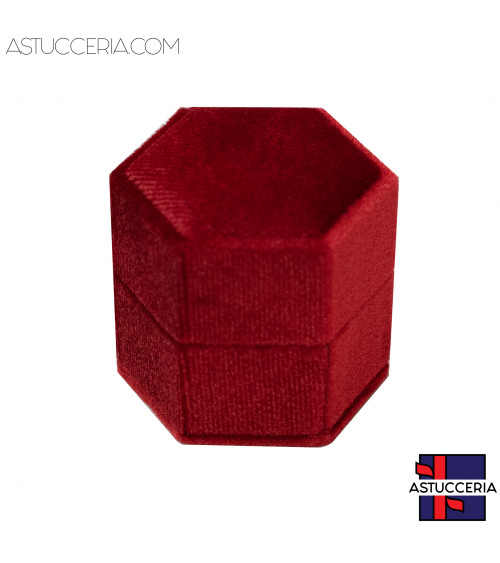 Astucci Per Gioielli Linea BON BON 50x43x50mm 12 pezzi Anello Rosso