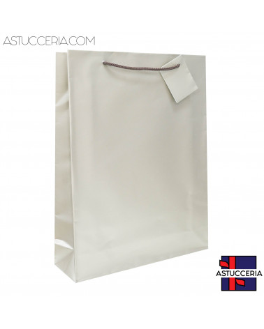 Busta Shopper Di Carta Linea VICENZA 22x28x6,5cm 12 pezzi Pirite Chiaro