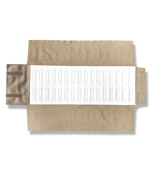 Rotolo Portagioielli Linea AURA 83x25cm Anelli 1 pezzo Bronzo   Bianco