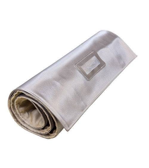 Rotolo Portagioielli Linea AURA 83x30cm Collane 1 pezzo Bronzo   Bianco