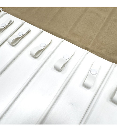 Rotolo Portagioielli Linea AURA 83x30cm Collane 1 pezzo Bronzo   Bianco