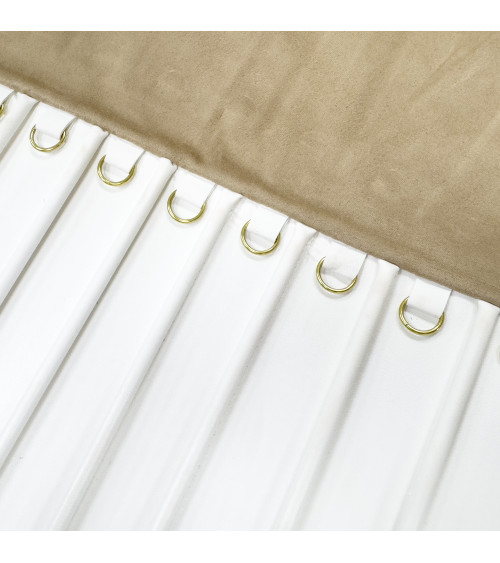 Rotolo Portagioielli Linea AURA 83x25cm Bracciali 1 pezzo Bronzo   Bianco