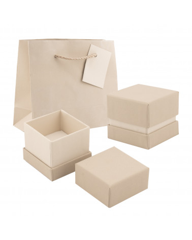 Astuccio In Cartoncino Linea BOLZANO  55x55x50mm 24 pezzi + Shopper