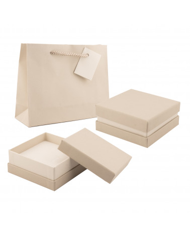 Astuccio In Cartoncino Linea BOLZANO  90x90x40mm 24 pezzi + Shopper