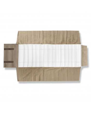 Rotolo Porta Gioielli Linea AURA 83x25cm Orologi 1 pezzo Bronzo + Bianco