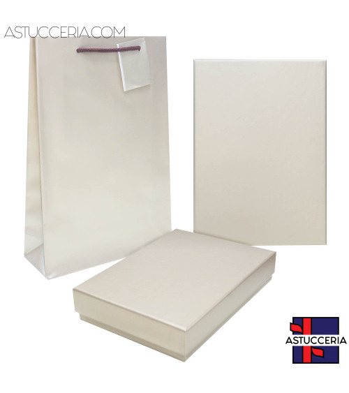 Astuccio In Cartoncino Linea VICENZA 135x190x40mm 6 pezzi   Shopper Pirite