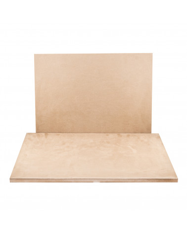 Base Per Vetrina E Sfondo Linea SIENA Base 300x400x10mm Suede 1 pezzo Tortora