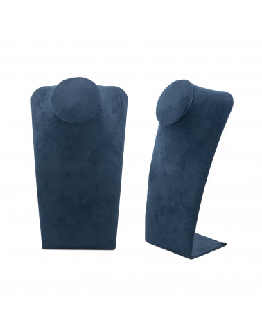 Espositore Per Collane Linea SIENA 20cm 2 pezzi Suede Blu