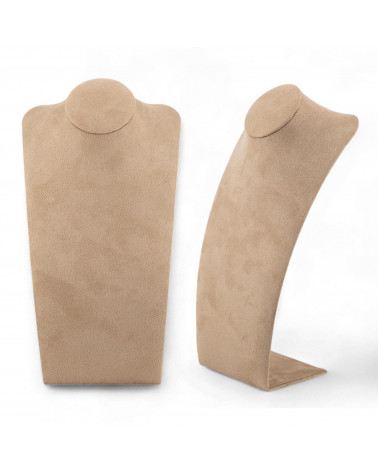 Espositore Per Collane Linea SIENA 25cm 2 pezzi Suede Tortora