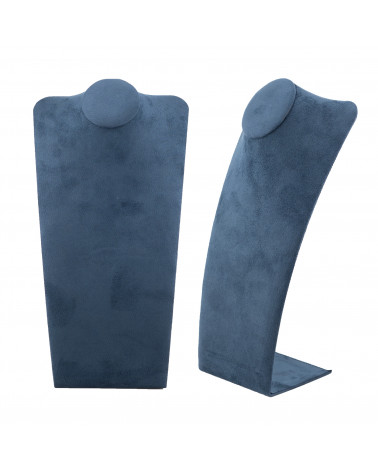 Espositore Per Collane Linea SIENA 30cm 2 pezzi Suede Blu