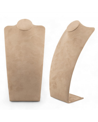 Espositore Per Collane Linea SIENA 30cm 2 pezzi Suede Tortora