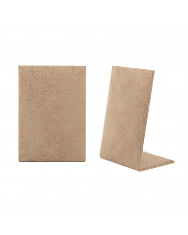 Espositore Per Collana Linea SIENA Pannello 2 Tagli 60x85x40mm 2 pezzi Suede Tortora