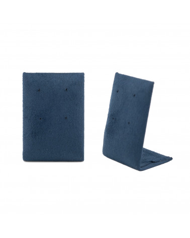 Espositore Per Orecchini Linea SIENA Pannello 4 Fori 35x50x25mm 2 pezzi Suede Blu