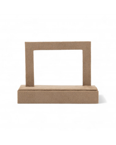 Espositore Per Orecchini Linea SIENA Stand 120x50x95mm 1 pezzo Suede Tortora