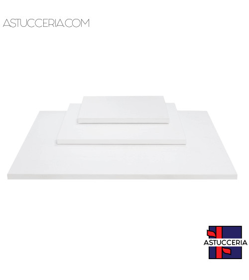 Basi Per Vetrine Plateau Linea LUXURY 3 pezzi Similpelle Fibra Bianco