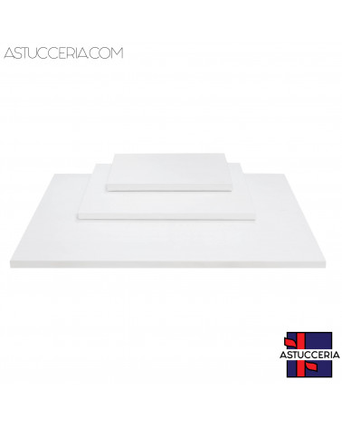 Basi Per Vetrine Plateau Linea LUXURY 3 pezzi Similpelle Fibra Bianco