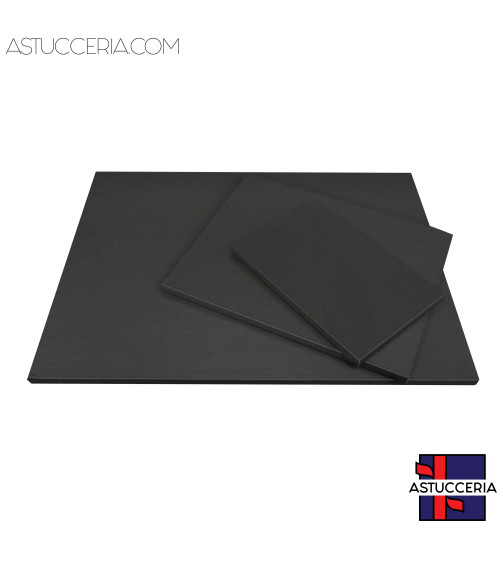 Basi Per Vetrine Plateau Linea LUXURY 3 pezzi Similpelle Fibra Nero