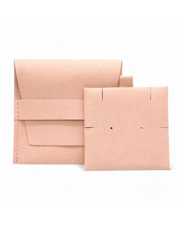 Sacchetti Regalo SUEDE Con Pattina 8x8cm 10 pezzi Rosa