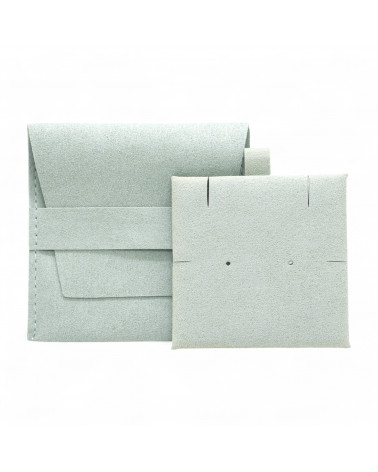 Sacchetti Regalo SUEDE Con Pattina 8x8cm 10 pezzi Turchese