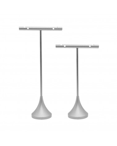 Espositore Per Orecchini Di Metallo Altezza 12cm e 14cm 2 pezzi Argento