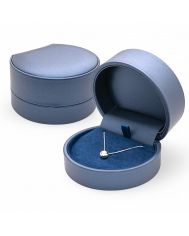 Astucci Per Gioielli Linea PORTOFINO  80x70x45mm Collana 6 pezzi Blu