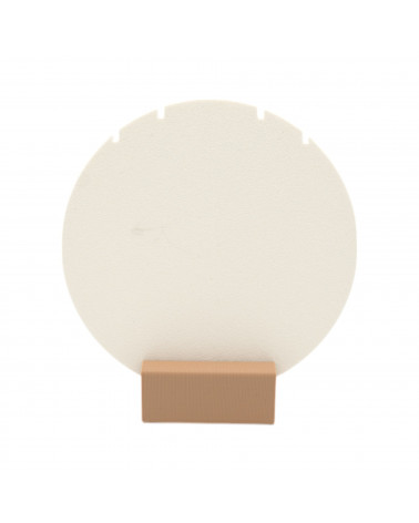 Espositore Per Collane Linea MODULA Bioplastica 100x110x30mm 2 pezzi Tondo Beige Bianco