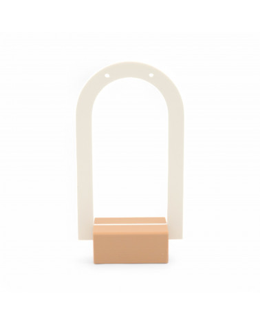 Espositore Per Orecchini Linea MODULA 65x120x30mm 2 pezzi Arco Beige Bianco