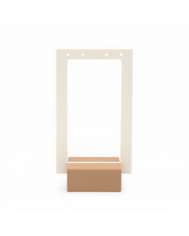 Espositore Per Orecchini Linea MODULA 65x120x30mm 2 pezzi Rettangolo Beige Bianco