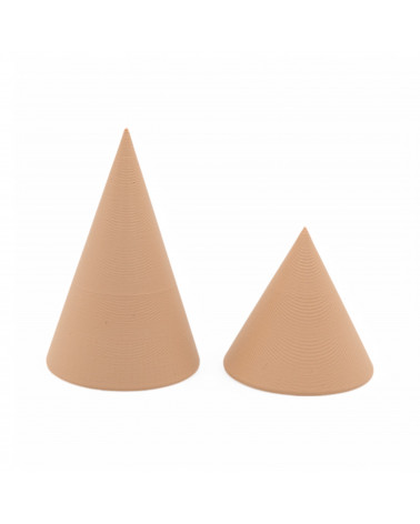 Espositore Per Anelli Linea MODULA Bioplastica 40x70mm 40x45mm 2 pezzi Beige