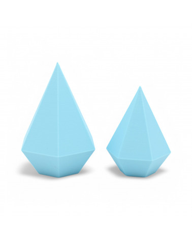 Espositore Per Anelli Linea MODULA Bioplastica 60x80mm 60x65mm 2 pezzi Azzurro