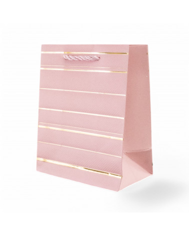 Busta Shopper Di Carta Linea NEWPORT 12x15x7cm 12 pezzi M1 Rosa