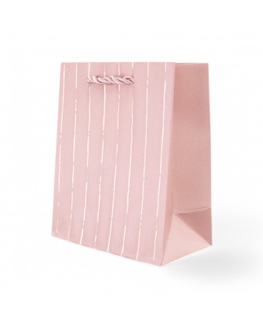 Busta Shopper Di Carta Linea NEWPORT 12x15x7cm 12 pezzi M2 Rosa