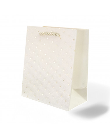 Busta Shopper Di Carta Linea NEWPORT 12x15x7cm 12 pezzi M3 Bianco