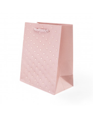 Busta Shopper Di Carta Linea NEWPORT 12x15x7cm 12 pezzi M3 Rosa
