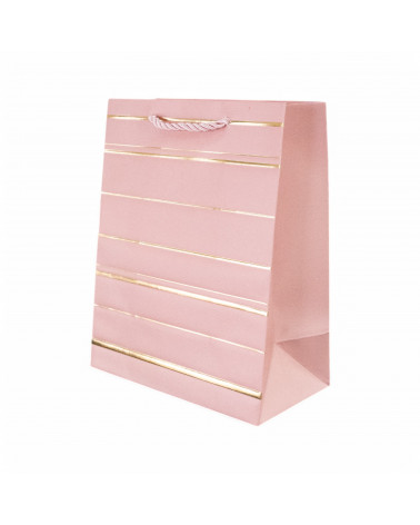 Busta Shopper Di Carta Linea NEWPORT 18x23x10cm 12 pezzi M1 Rosa