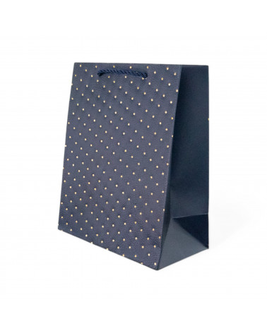 Busta Shopper Di Carta Linea NEWPORT 18x23x10cm 12 pezzi M3 Blu