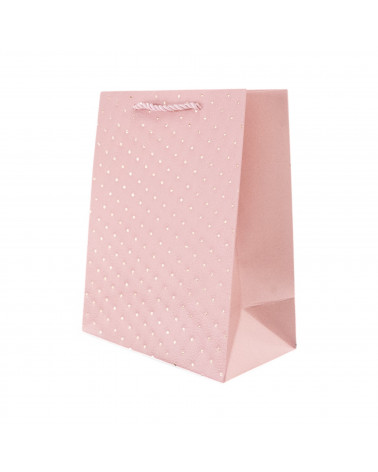 Busta Shopper Di Carta Linea NEWPORT 18x23x10cm 12 pezzi M3 Rosa