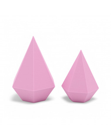 Espositore Per Anelli Linea MODULA Bioplastica 60x80mm 60x65mm 2 pezzi Rosa