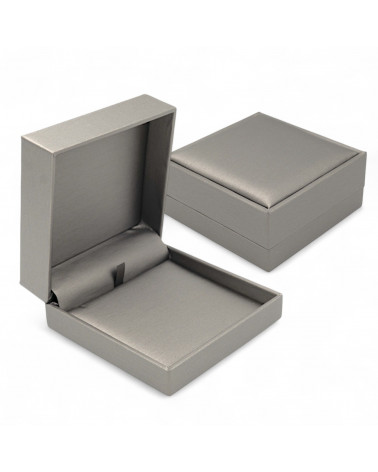Astucci Per Gioielli Linea ATENE  90x90x40mm Collana 6 pezzi Grigio Argento