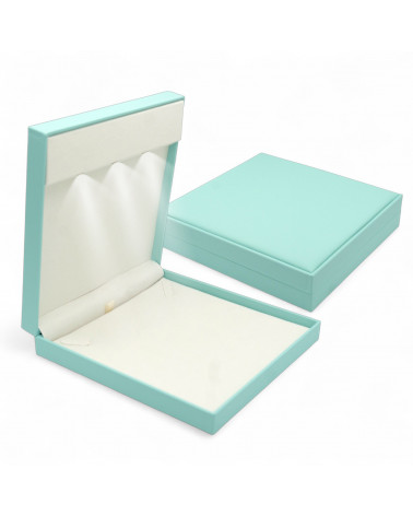 Astucci Per Gioielli Con Luce Linea GENOVA 190x190x40mm Collana 2 pezzi Turchese