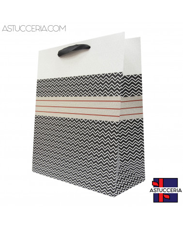 Busta Shopper Di Carta Linea BOSTON 26x32x12cm 12 pezzi Modello A